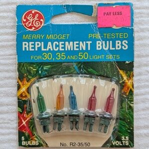 Vintage Replacement Bulbs for Light Sets - Multicolor
